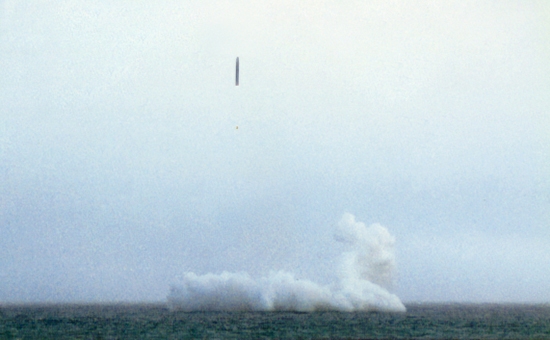 Запуск ракеты с российской подводной лодки, 2004 год