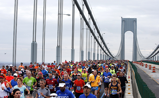 Участники&nbsp;​Нью-Йоркского марафона, 2015 г.


