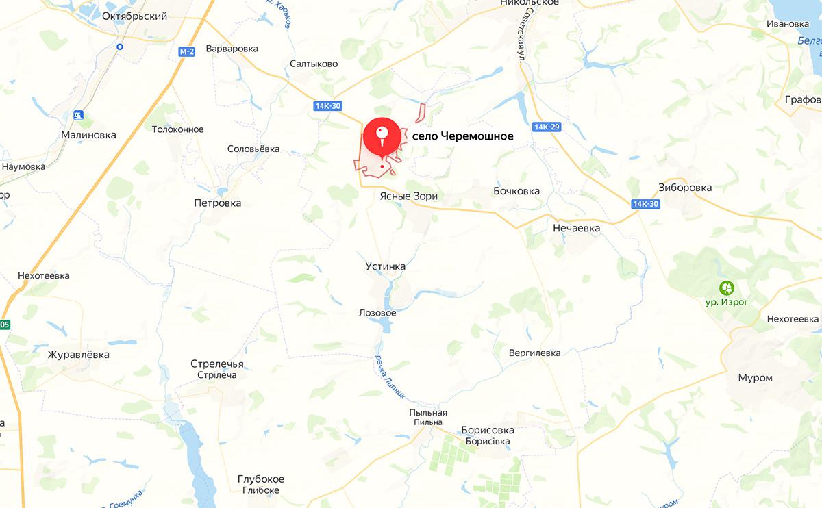 Ясные зори белгородская область на карте