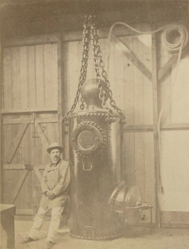Водолазный колокол Базена, 1870