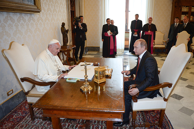 Рабочий визит президента России Владимира Путина в Ватикан