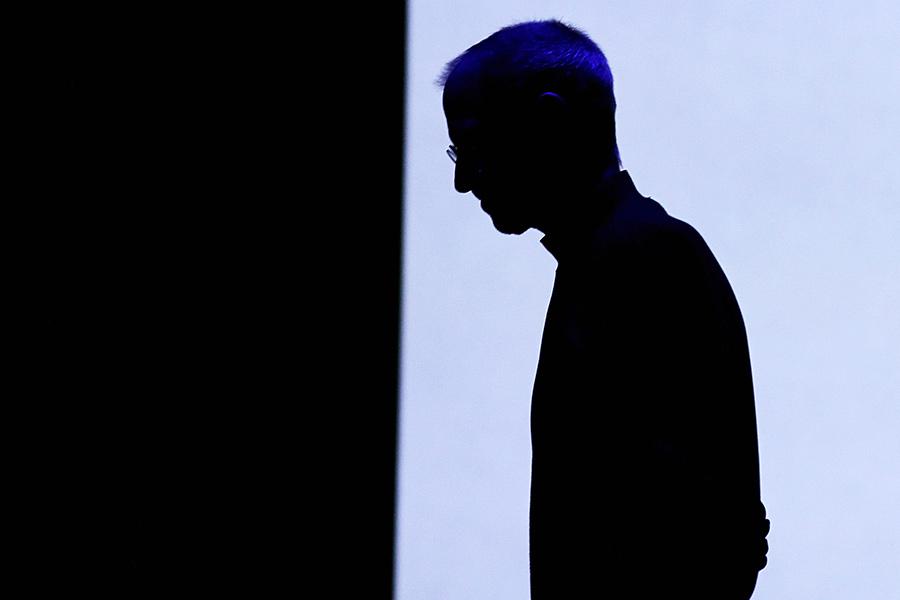 Стив Джобс во время презентации Apple, 2011 год
