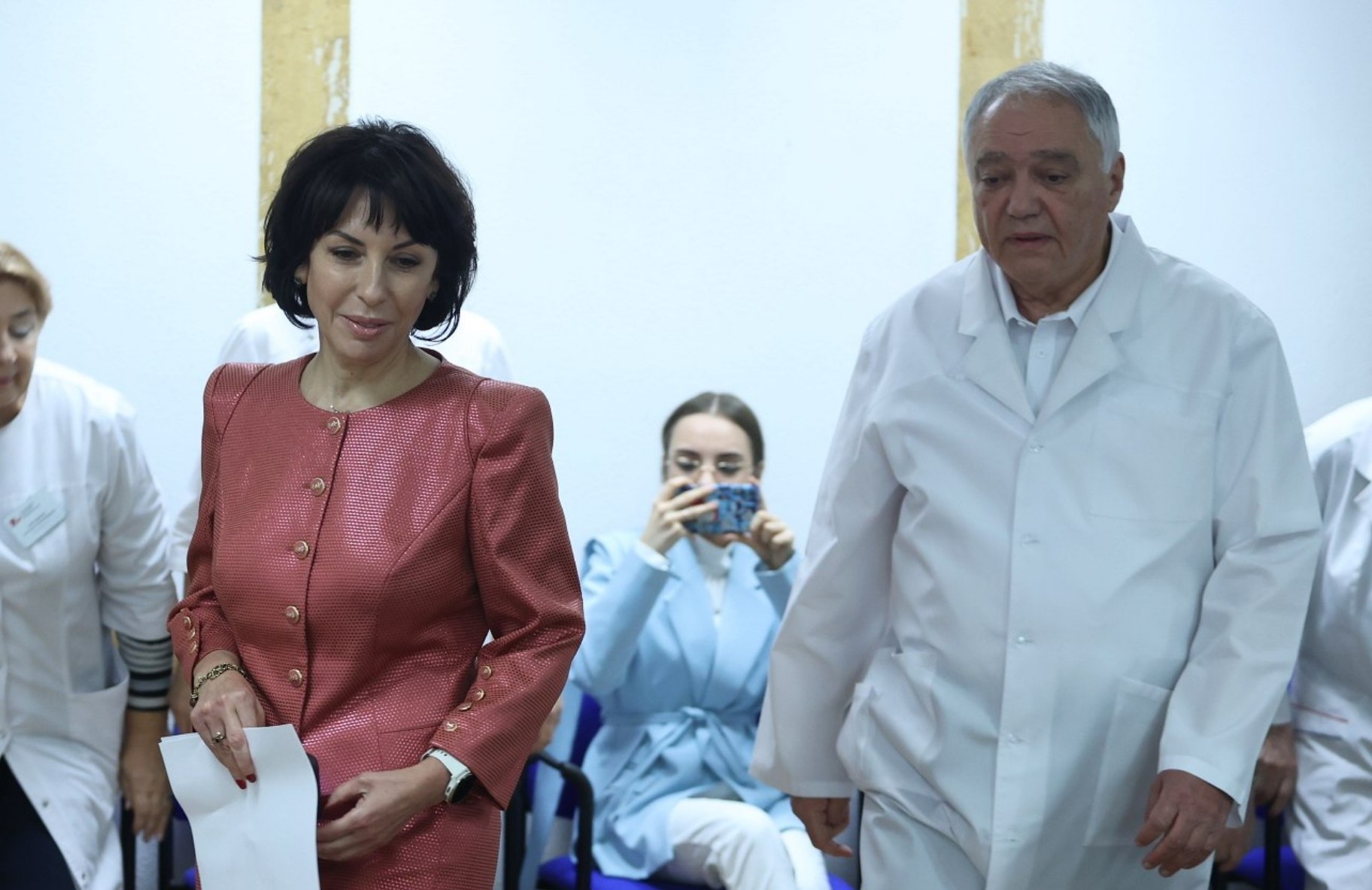 Министр здравоохранения Свердловской области Татьяна Савинова&nbsp;и бывший главврач Уральского института кардиологии Ян&nbsp;Габинский