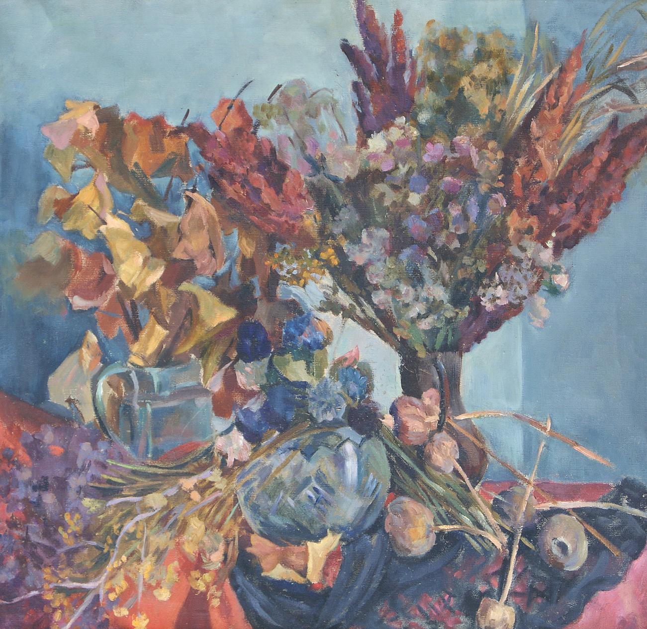 Александр Осмеркин, «Натюрморт. Сухие листья», 1948