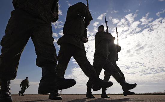 Военнослужащие в&nbsp;Крыму, апрель 2015 года
