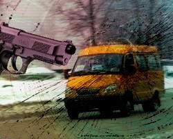 В Иркутске расстреляли из травмата маршрутку, нарушавшую ПДД