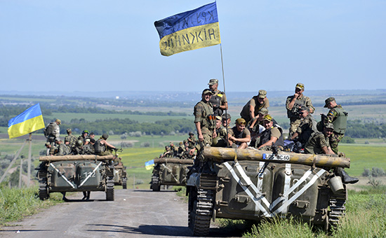 Военнослужащие украинской армии, 2015 год
