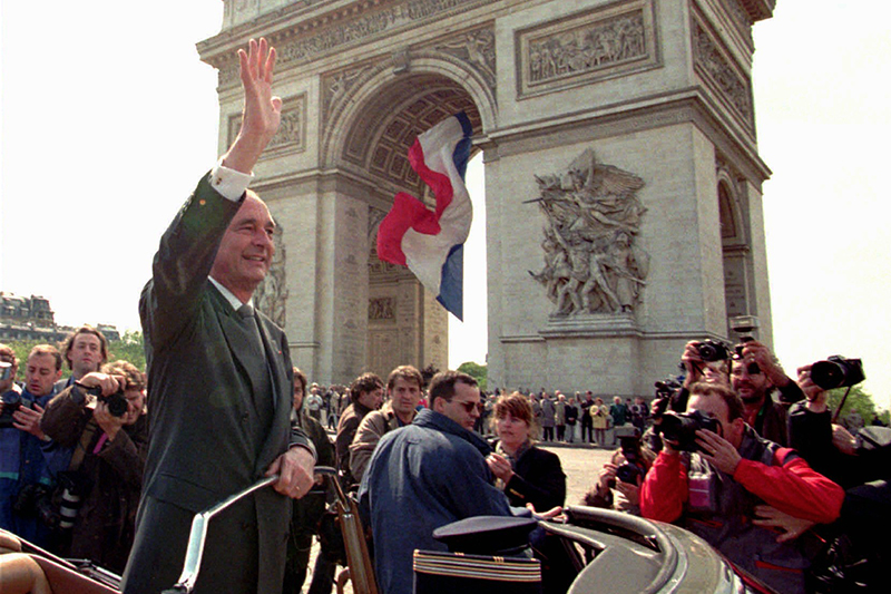 Жак Ширак в мае 1995 года, после победы на президентских выборах