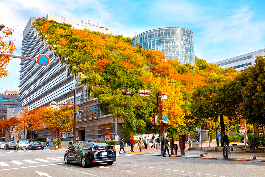 Офисное здание ACROS Fukuoka