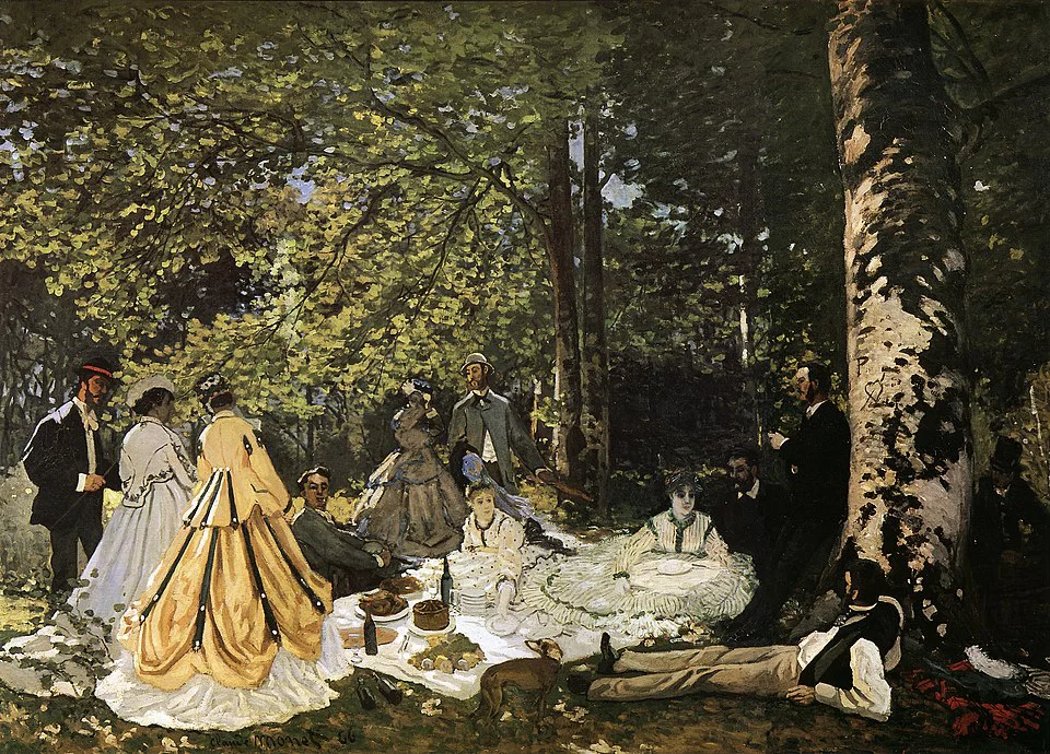 Клод Моне. Завтрак на траве. 1866