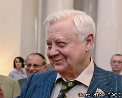 В.Путин поздравил актера О.Табакова с 75-летием