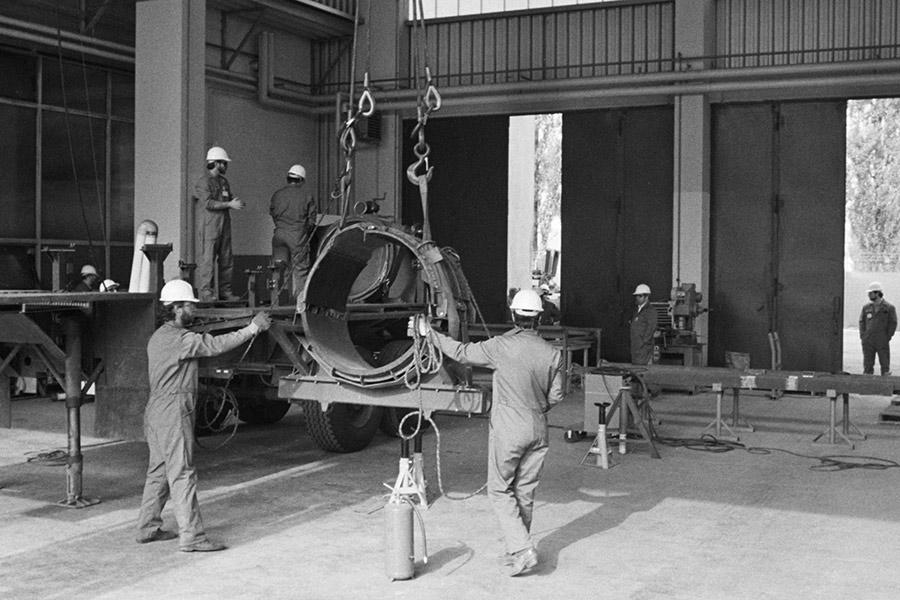 Уничтожение пусковых установок американских ядерных ракет средней дальности Pershing-2&nbsp;в пункте ликвидации