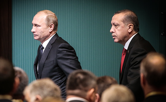 Президент России Владимир Путин и&nbsp;президент Турции Реджеп Тайип Эрдоган, 2014 год
