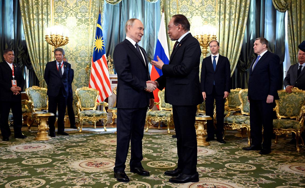 Владимир Путин и Анвар Ибрагим