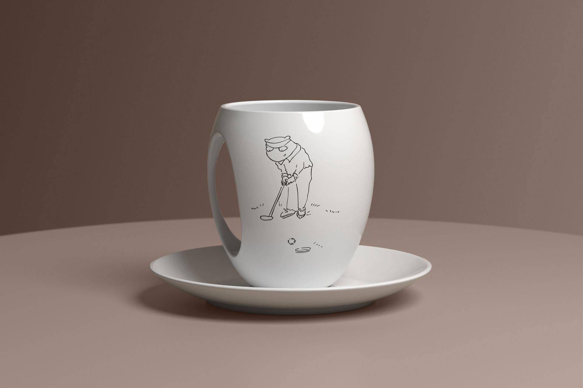 Кофейная пара из коллаборации BORK и «Кофемании», дизайнер Кен Окуяма