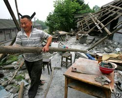 В Китае после землетрясения начинается наводнение