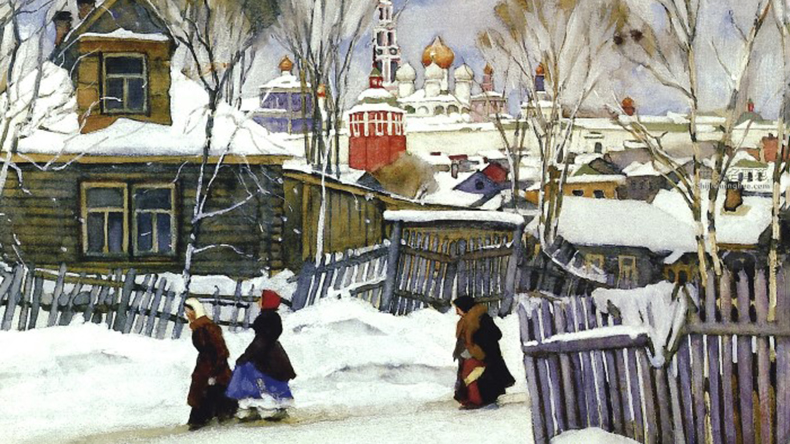 Картина «Вид Троицкой лавры», Константин Юон (1916)