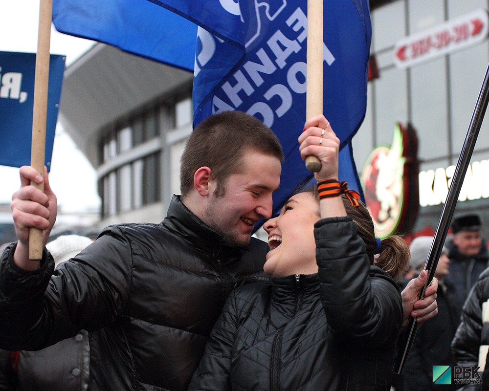 Митинг в поддержку присоединения Крыма.