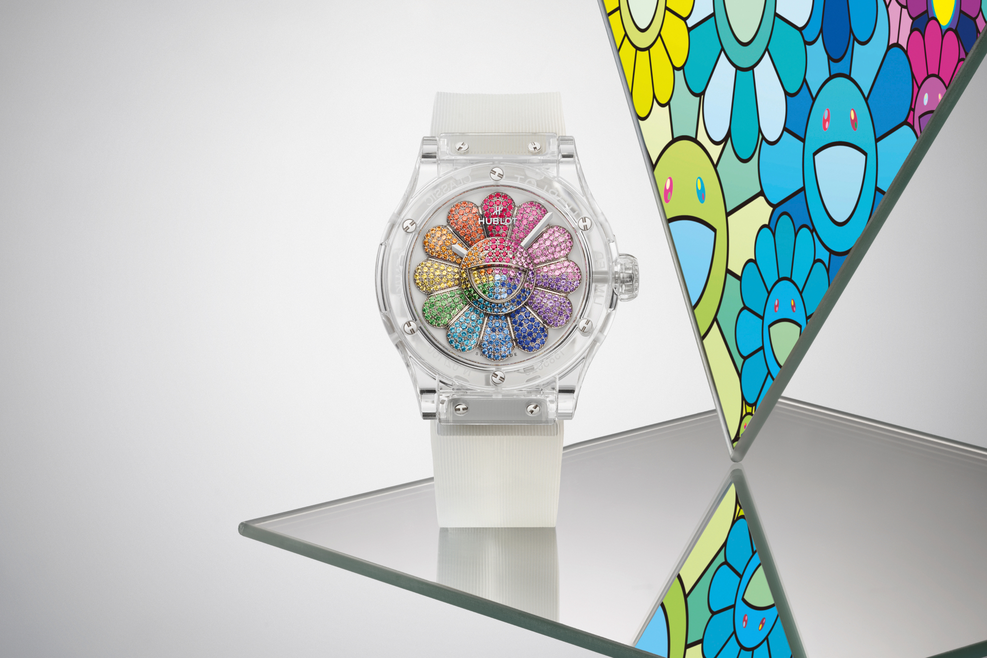 Часы&nbsp;Hublot Classic Fusion Takashi Murakami Sapphire Rainbow