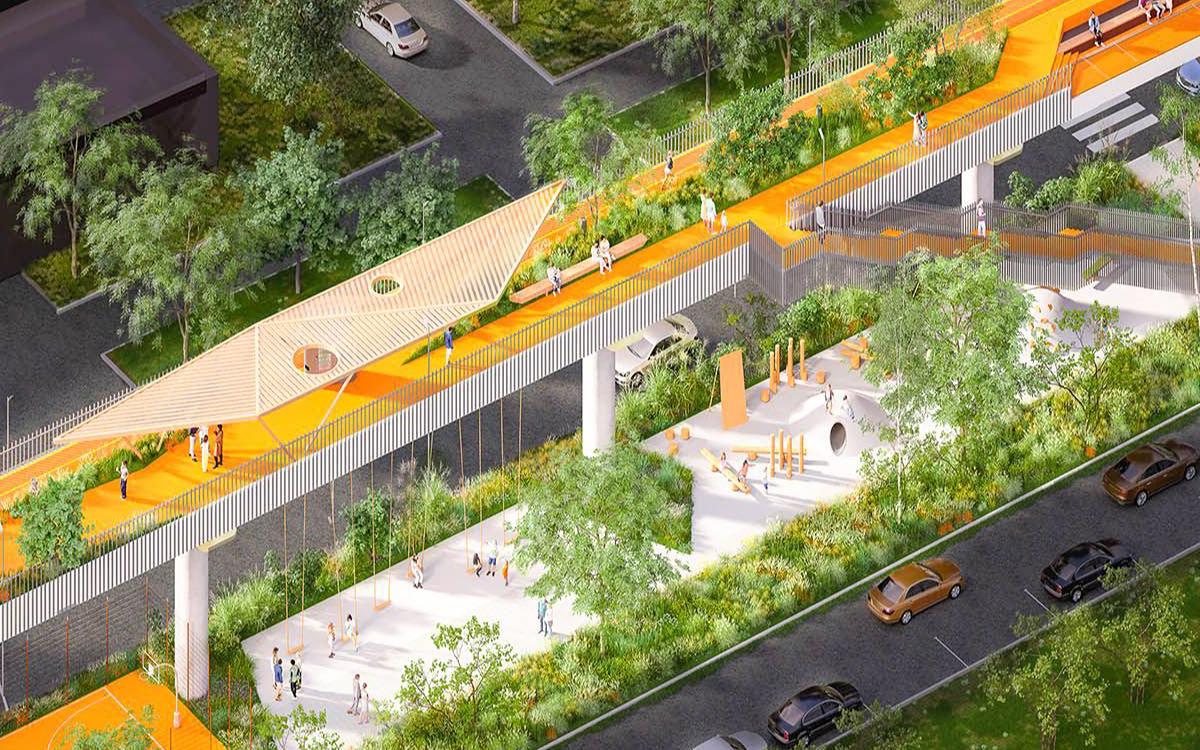 Мэрия Москвы согласовала проект планировки парка на месте монорельса