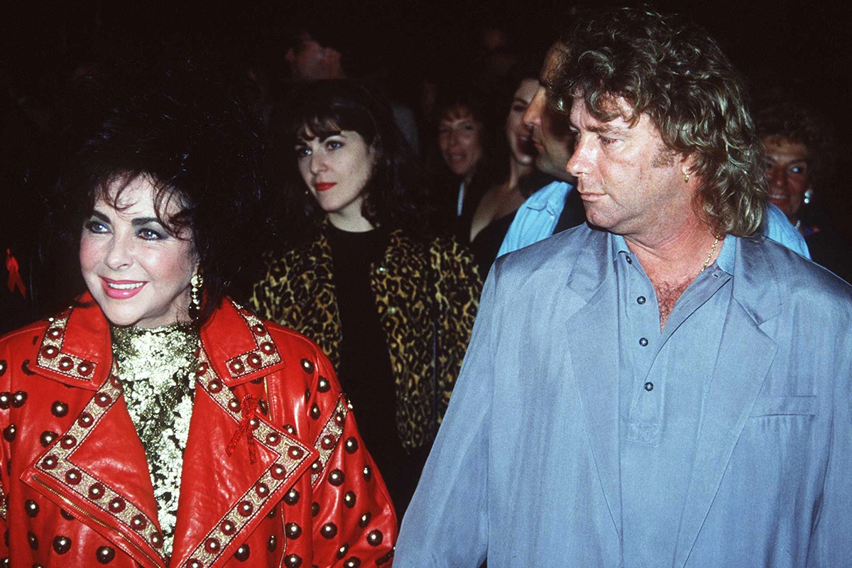 Элизабет Тейлор и Ларри Фортенски. 1994 год