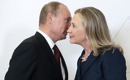 Владимир Путин и Хиллари&nbsp;Клинтон. Сентябрь 2012 года



