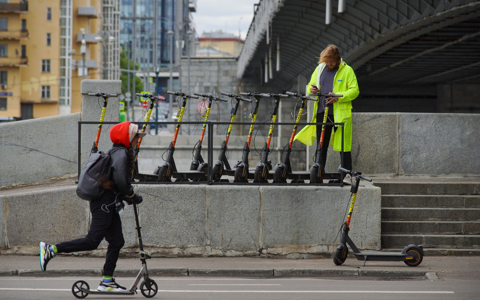 Самокаты в москве карта