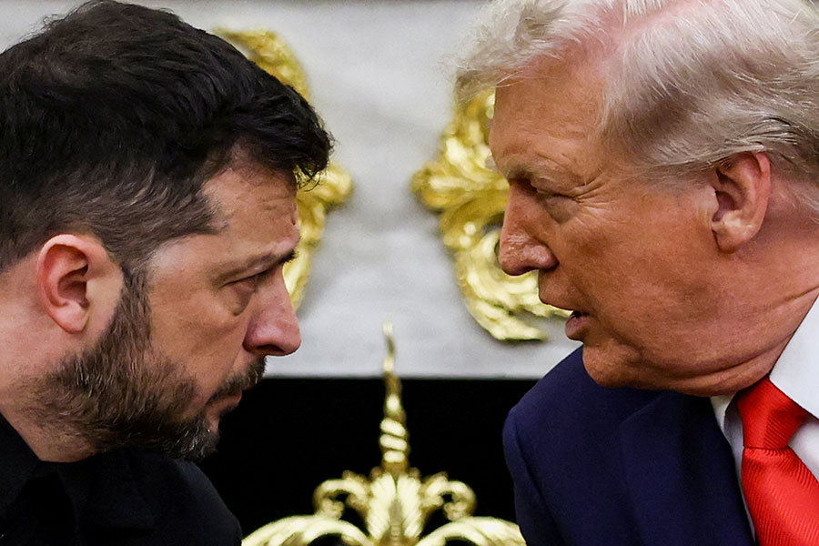 Дональд Трамп встречается с Владимиром Зеленским в Белом доме, Вашингтон, 18 августа 2025 года
&nbsp;
