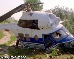 Под Красноярском при взлете опрокинулся вертолет