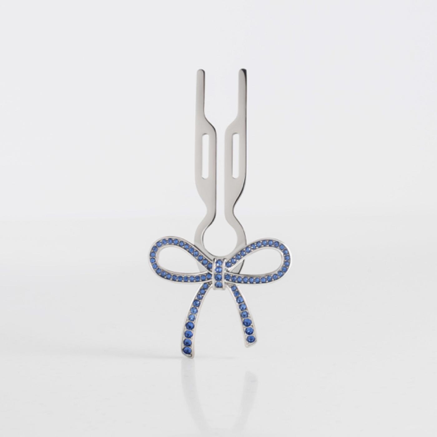 Шпилька Бант No1 Hairpin Sapphire Blue Swarovski Crystals, No1 Hairpin, 15 200 руб. (fionafranchimon.ru)