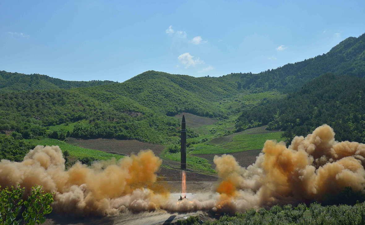 Запуск МБР в Северной Корее