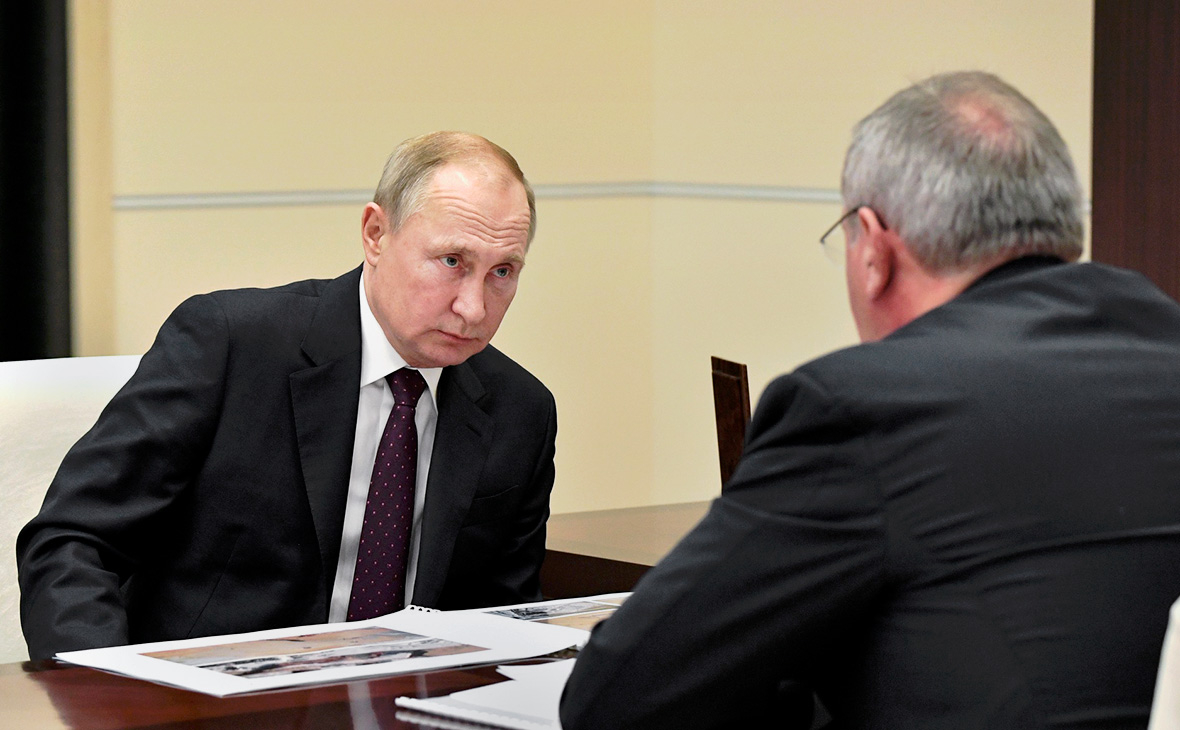 Владимир Путин и Дмитрий Рогозин
