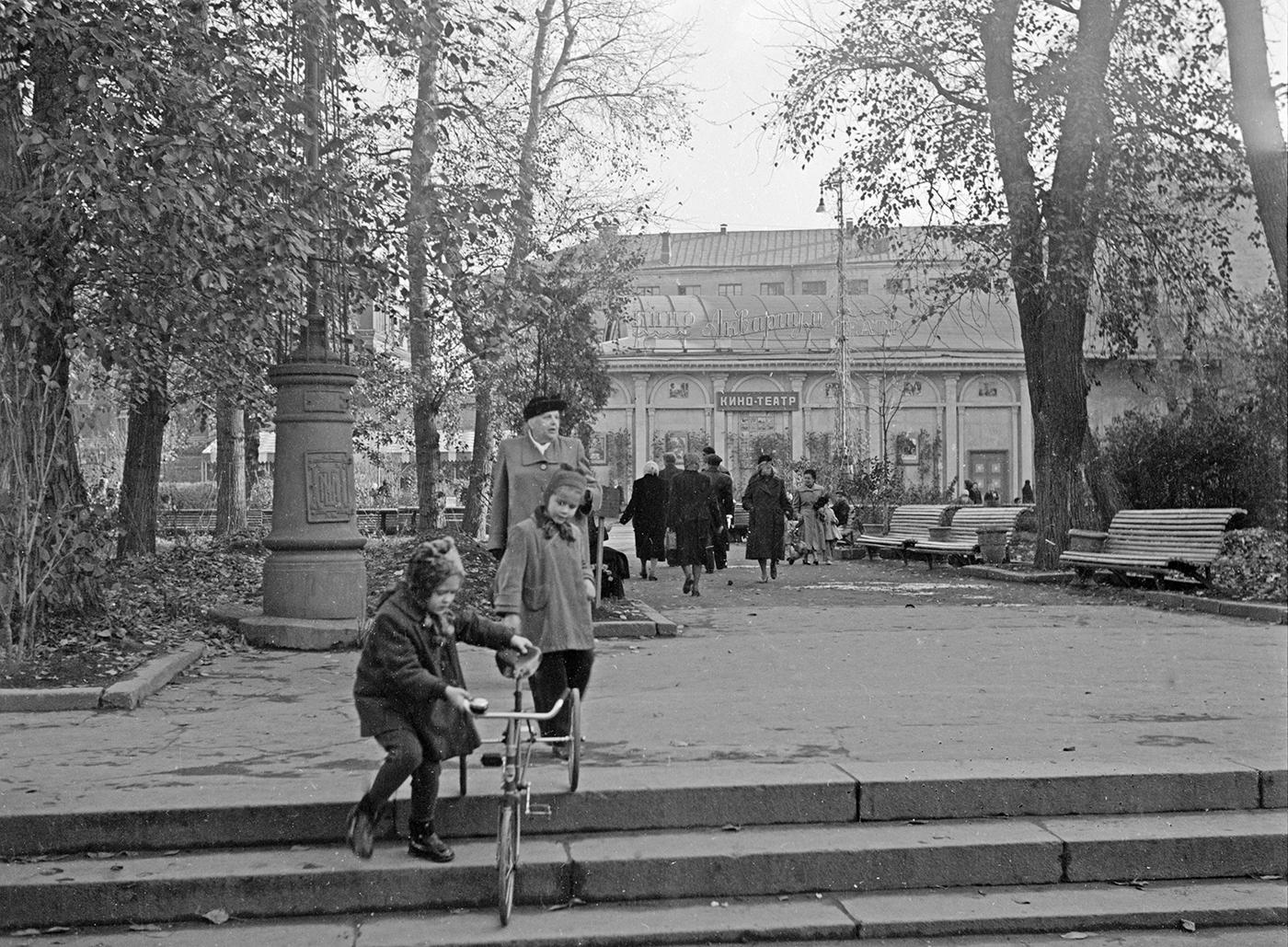 Сад &laquo;Аквариум&raquo; на Большой Садовой улице. 1955 год