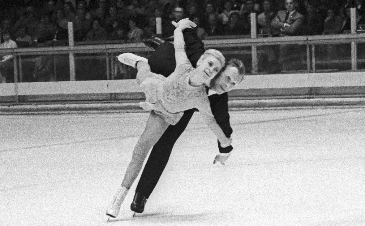 Людмила Белоусова и Олег Протопопов, 1968 год


