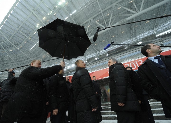 В.Путин посетил строящиеся объекты универсиады-2013 в Казани