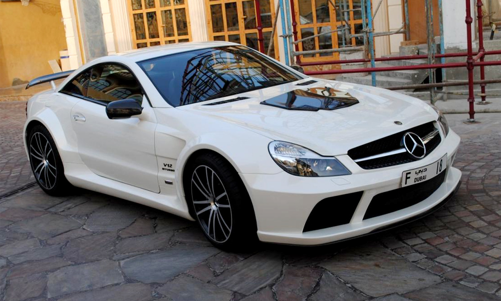 White sl65 AMG