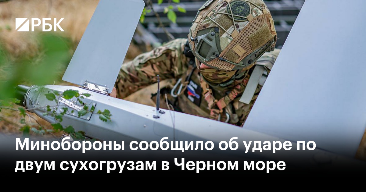 Минобороны сообщило об ударе по двум сухогрузам в Черном море