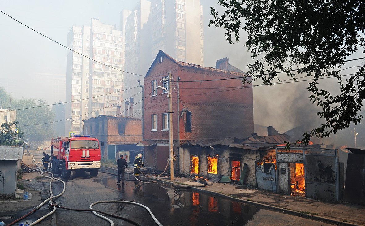 Пожар в Ростове-на-Дону. 21 августа 2017 года


