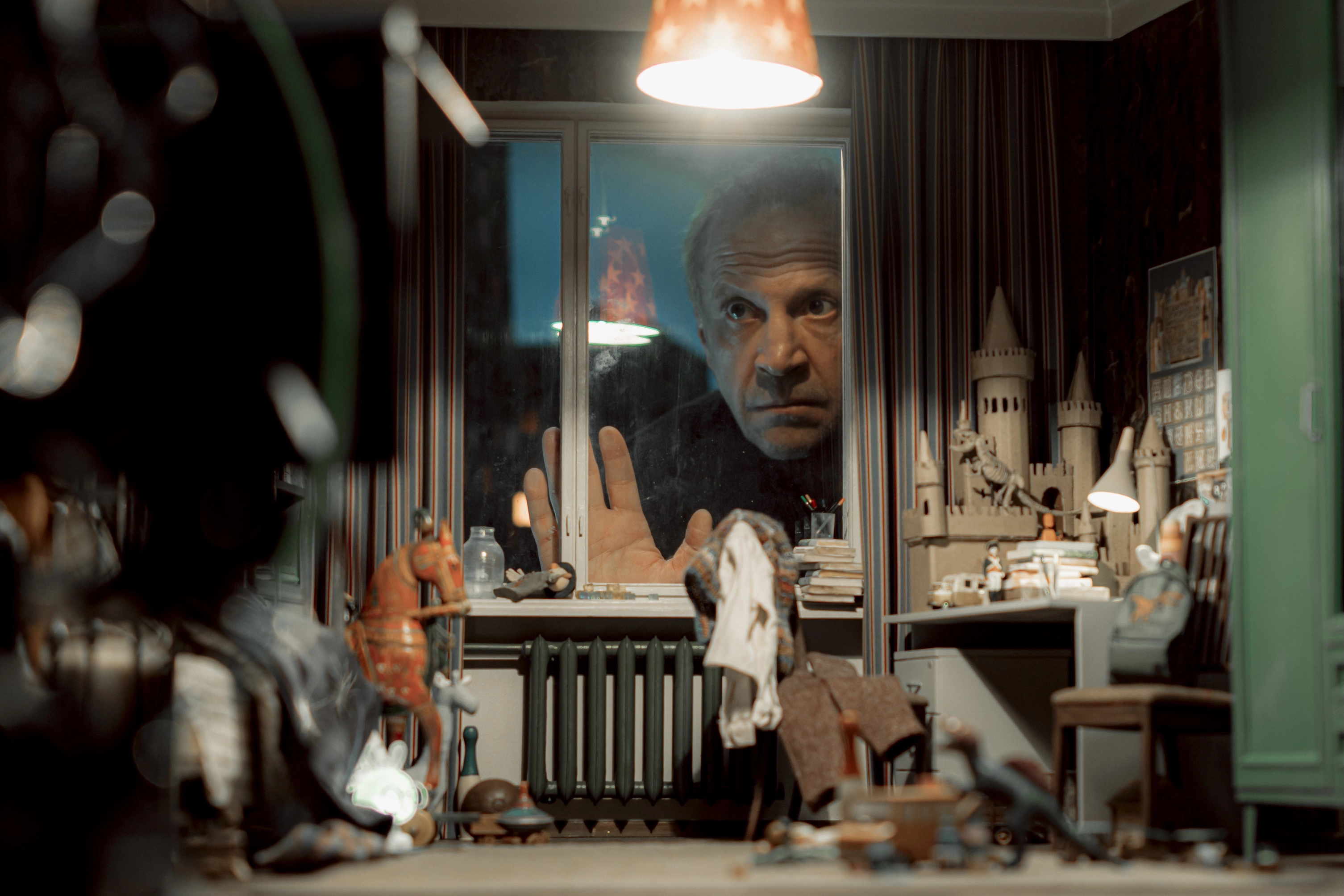 Тимофей Трибунцев на съемках фильма «Щекотун»