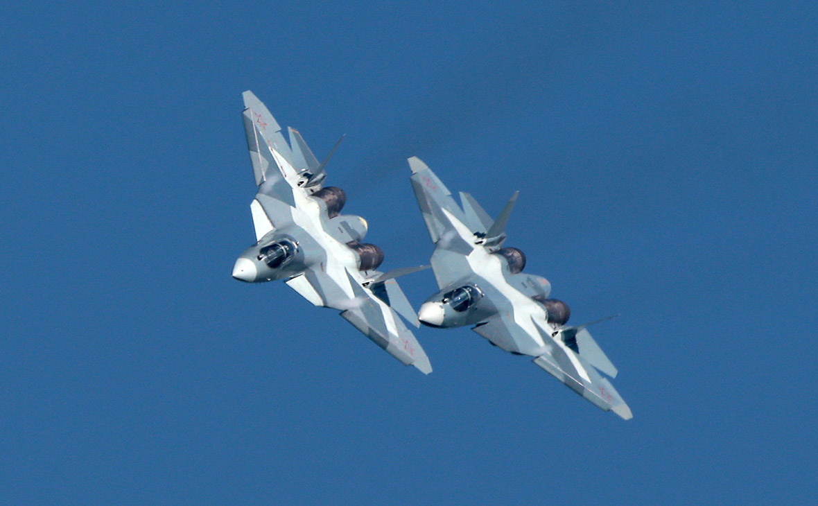 Истребители Су-57. Архивное фото