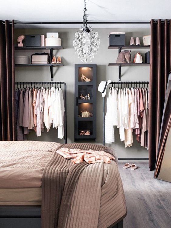 7 оригинальных идей для создания гардеробной в маленькой квартире :: Дизайн :: РБК Недвижимость