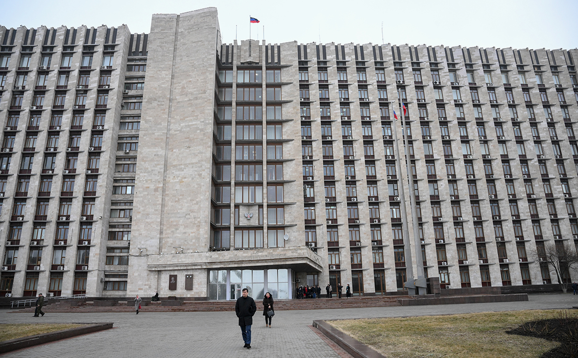 Вид на здание правительства ДНР