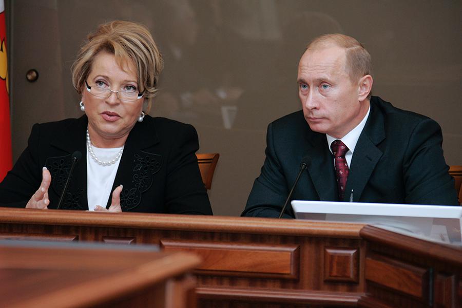 Валентина Матвиенко и Владимир Путин, 2006 год