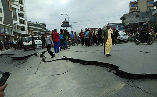 Катманду, последствия землетрясения