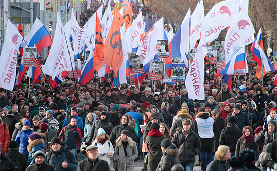 На марше памяти Бориса Немцова
