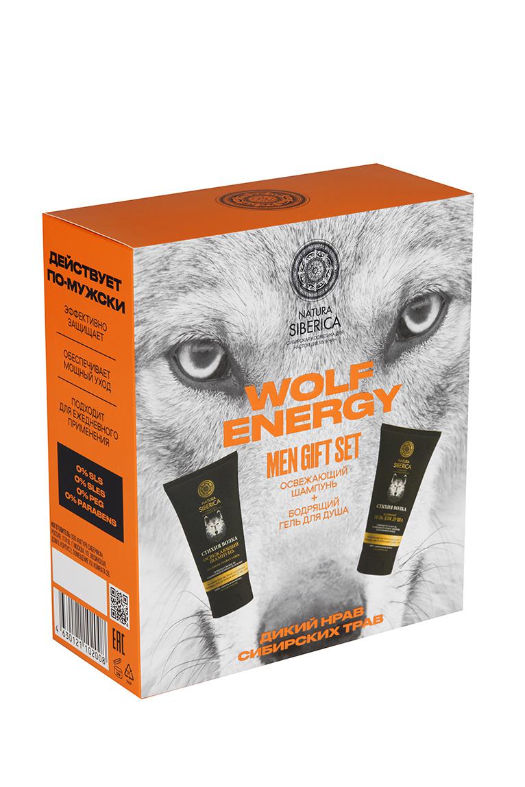 Подарочный набор средств для волос Wolf Energy для мужчин (шампунь и гель для душа), Natura Siberica, 299 руб. (sbermarket.ru)