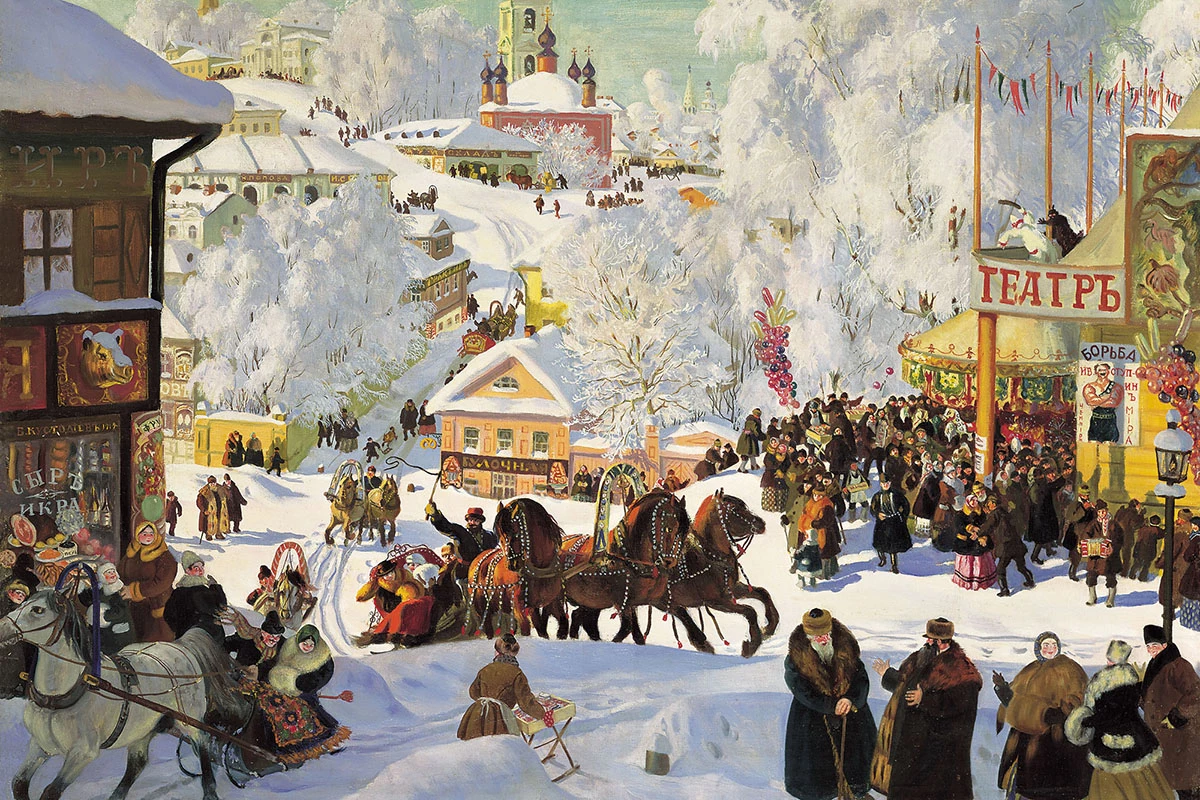 Борис Кустодиев, «Масленица» (1919)