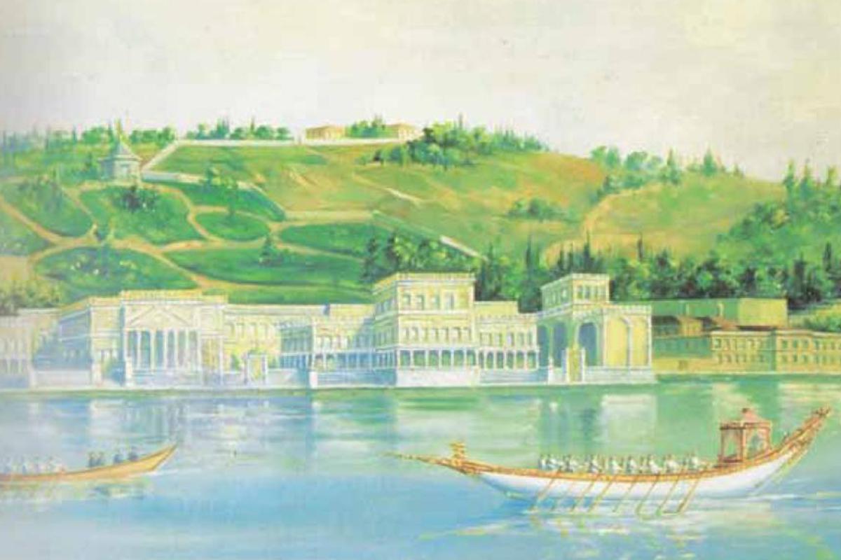 Старый дворец Чираган.&nbsp;1840 год