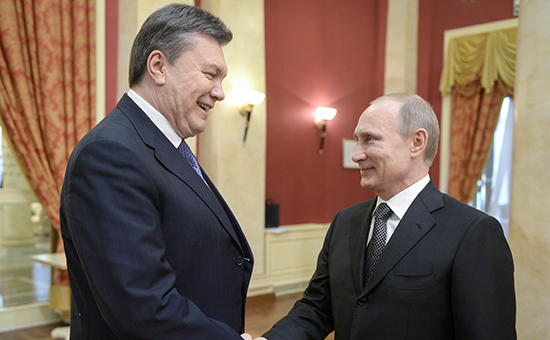 Бывший президент Украины Виктор Янукович и&nbsp;президент РФ&nbsp;Владимир Путин