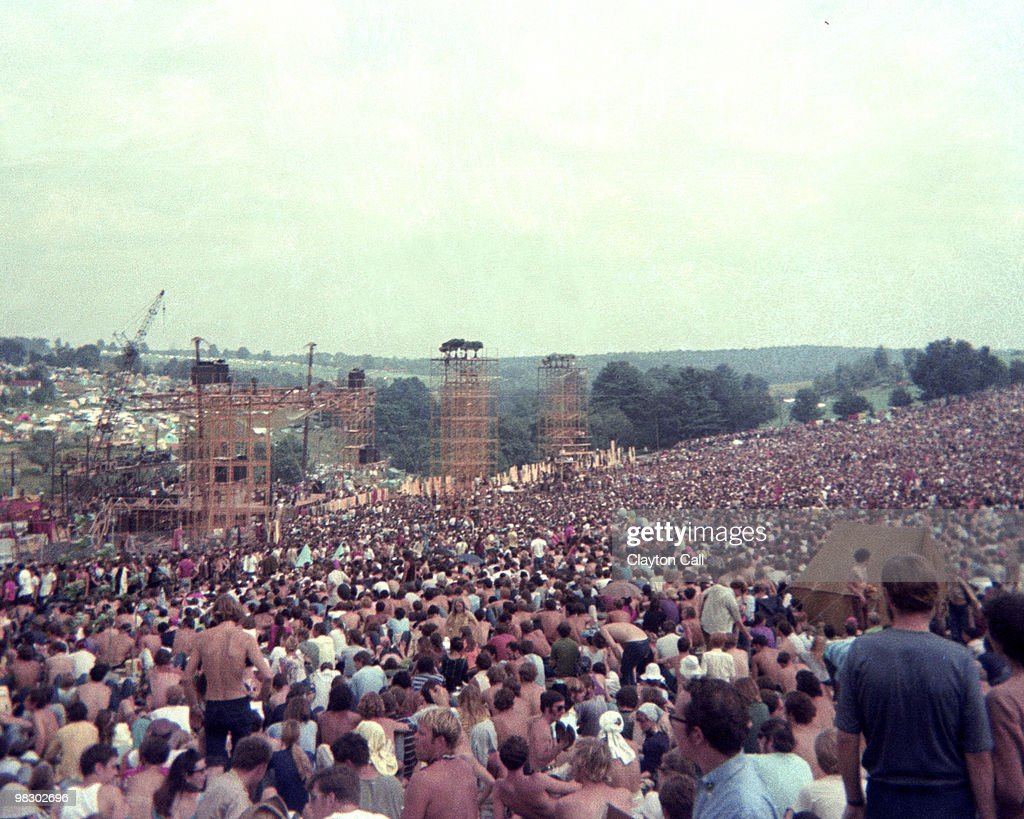Толпа на фестивале &laquo;Вудсток&raquo;, 1969 год